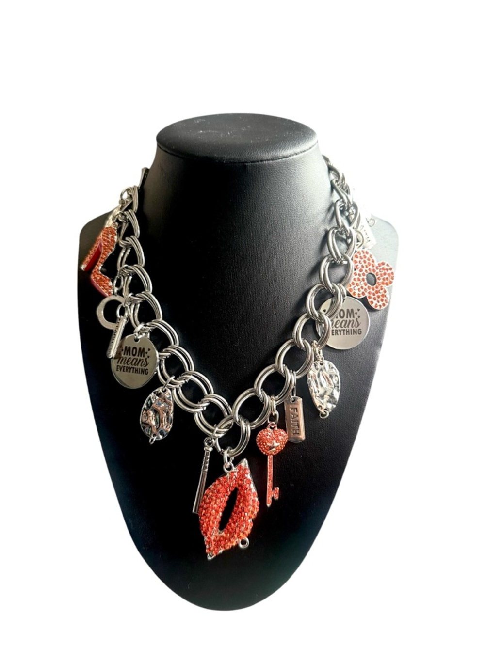Mom Means Every- Statement Charm Necklace By Tolee Dezigns